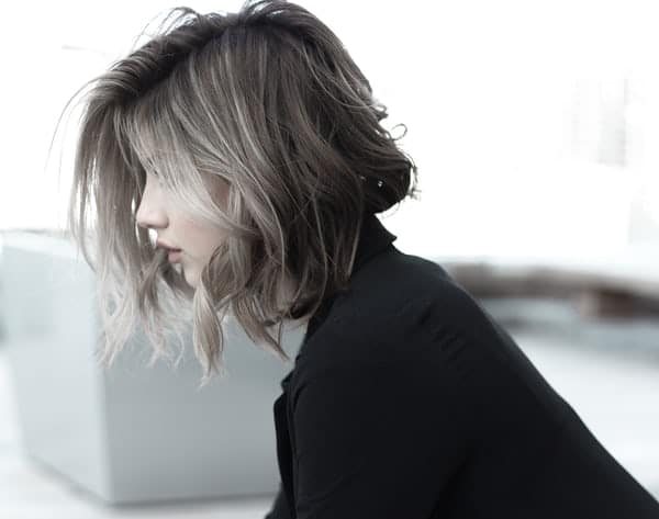 Coupe au carré wavy