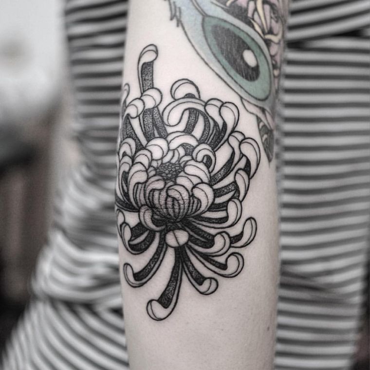 Tatouage Chrysanthème