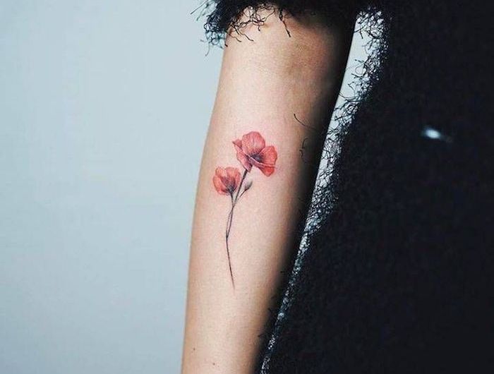 tatouage coquelicot