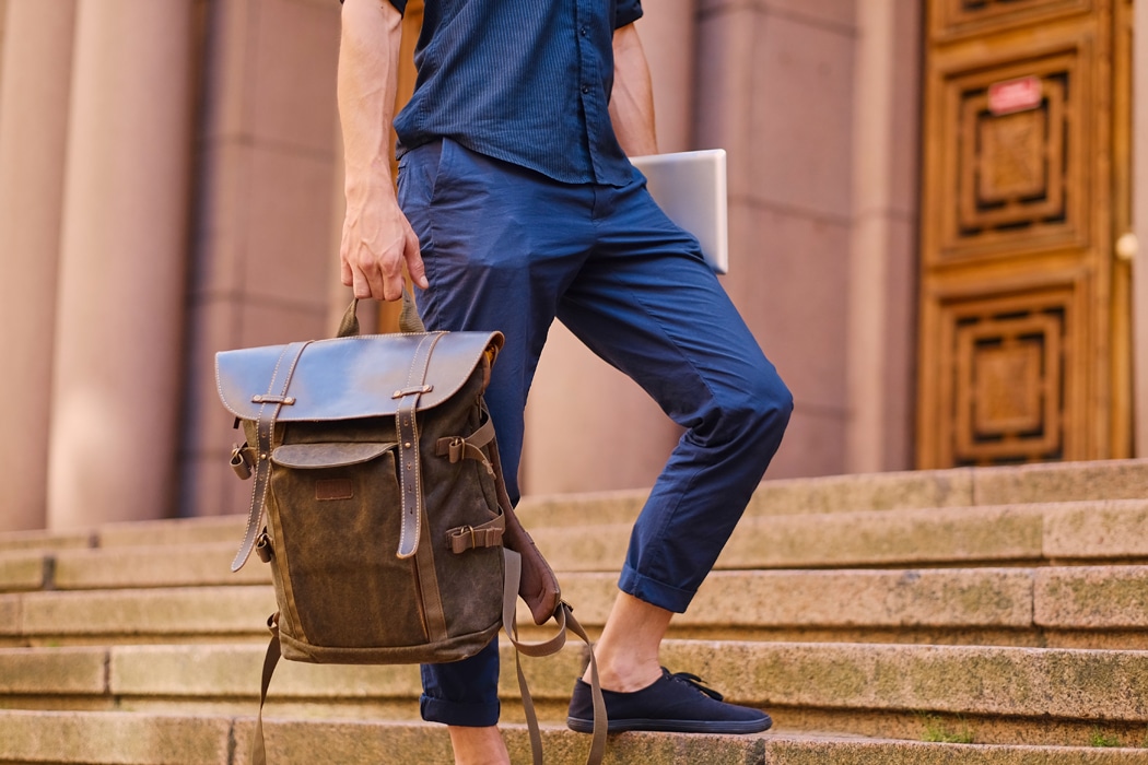 sac a dos homme cuir