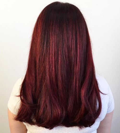 coloration auburn rouge