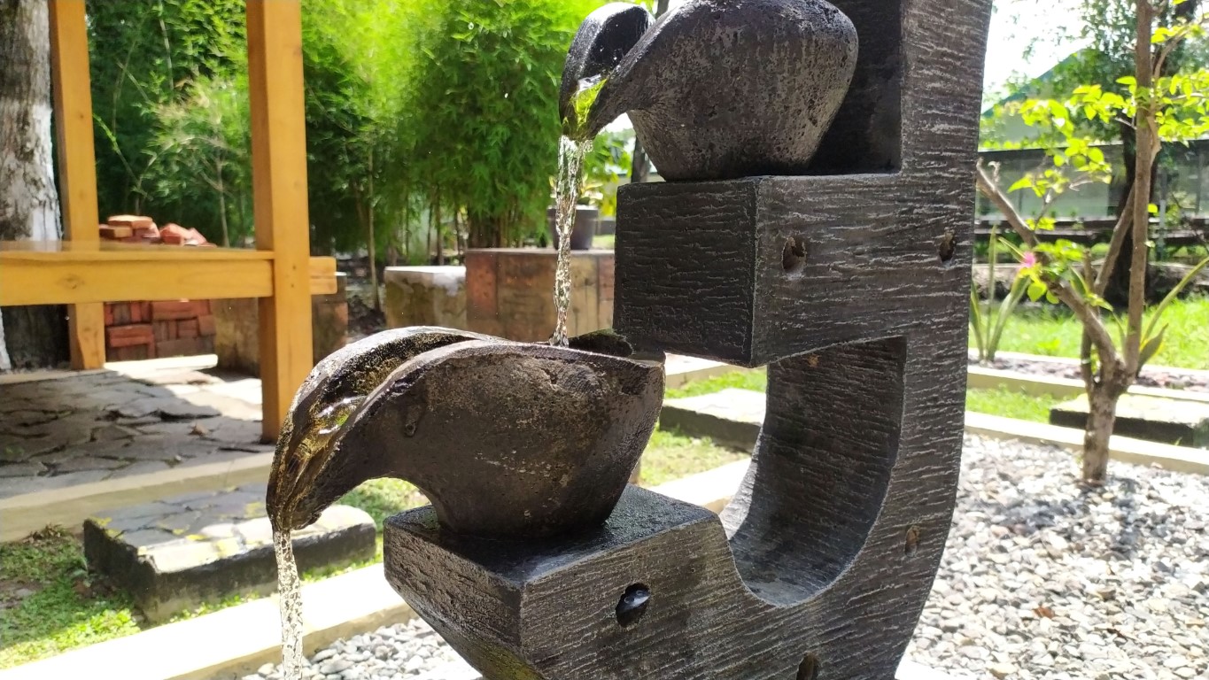 fontaine sur pied design