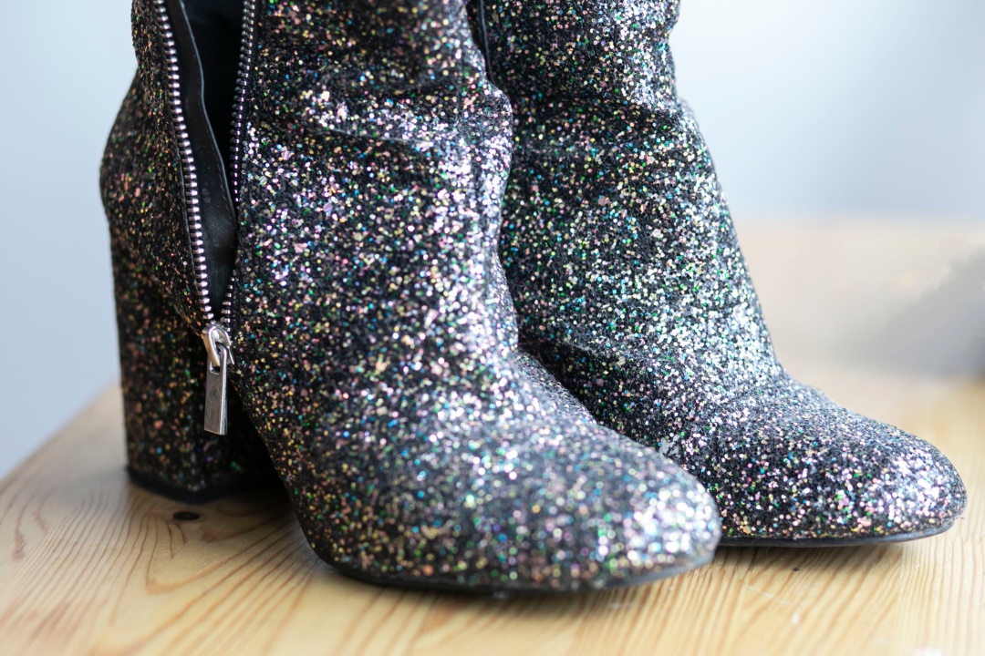 bottes paillettes