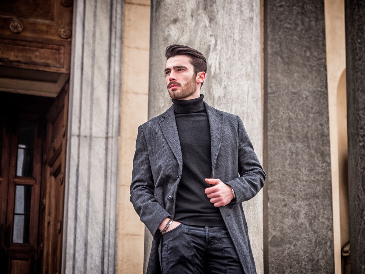 manteau long homme