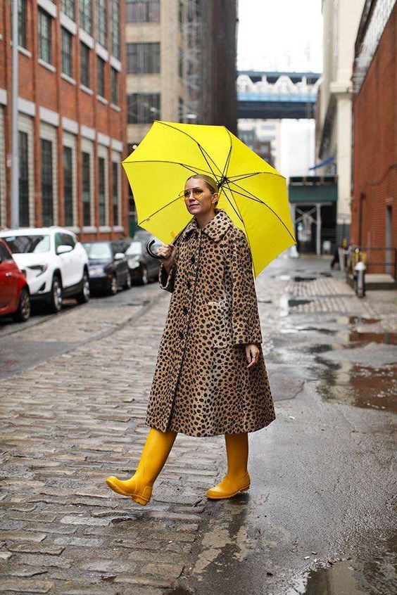 bottes de pluie jaune